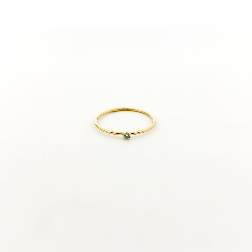 Bella Birthstone Stacking Ring | Gold - MTT Collective