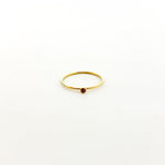 Bella Birthstone Stacking Ring | Gold - MTT Collective
