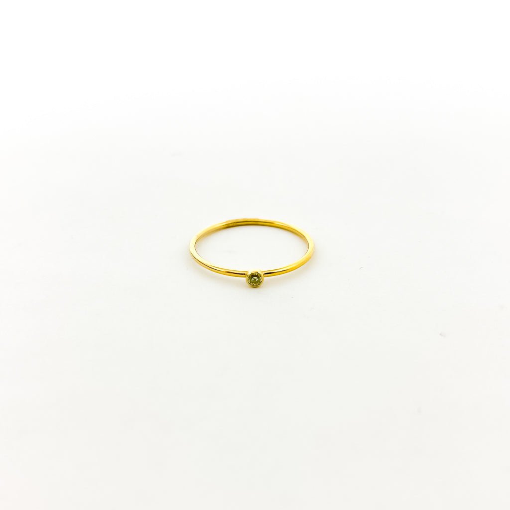 Bella Birthstone Stacking Ring | Gold - MTT Collective