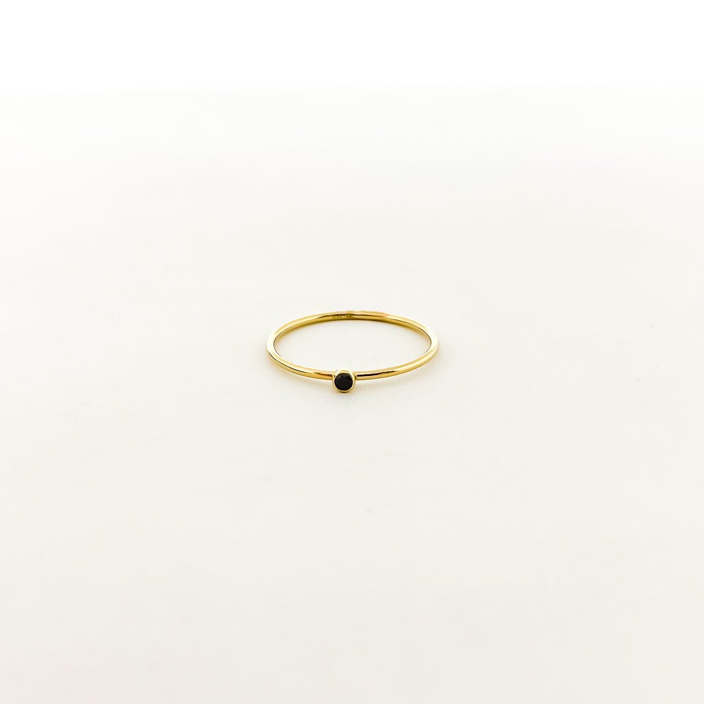 Bella Birthstone Stacking Ring | Gold - MTT Collective