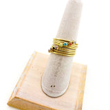 Bella Birthstone Stacking Ring | Gold - MTT Collective