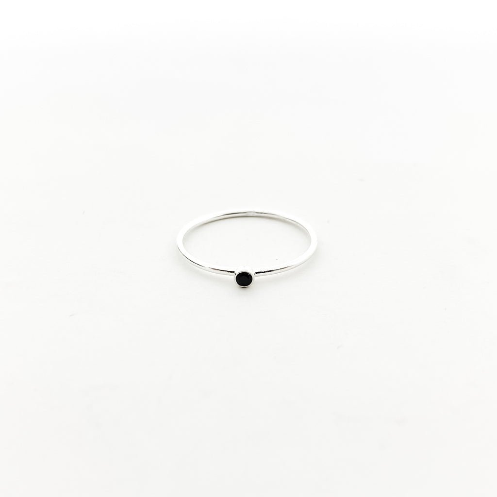 Bella Birthstone Stacking Ring | Silver - MTT Collective