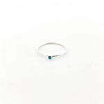 Bella Birthstone Stacking Ring | Silver - MTT Collective