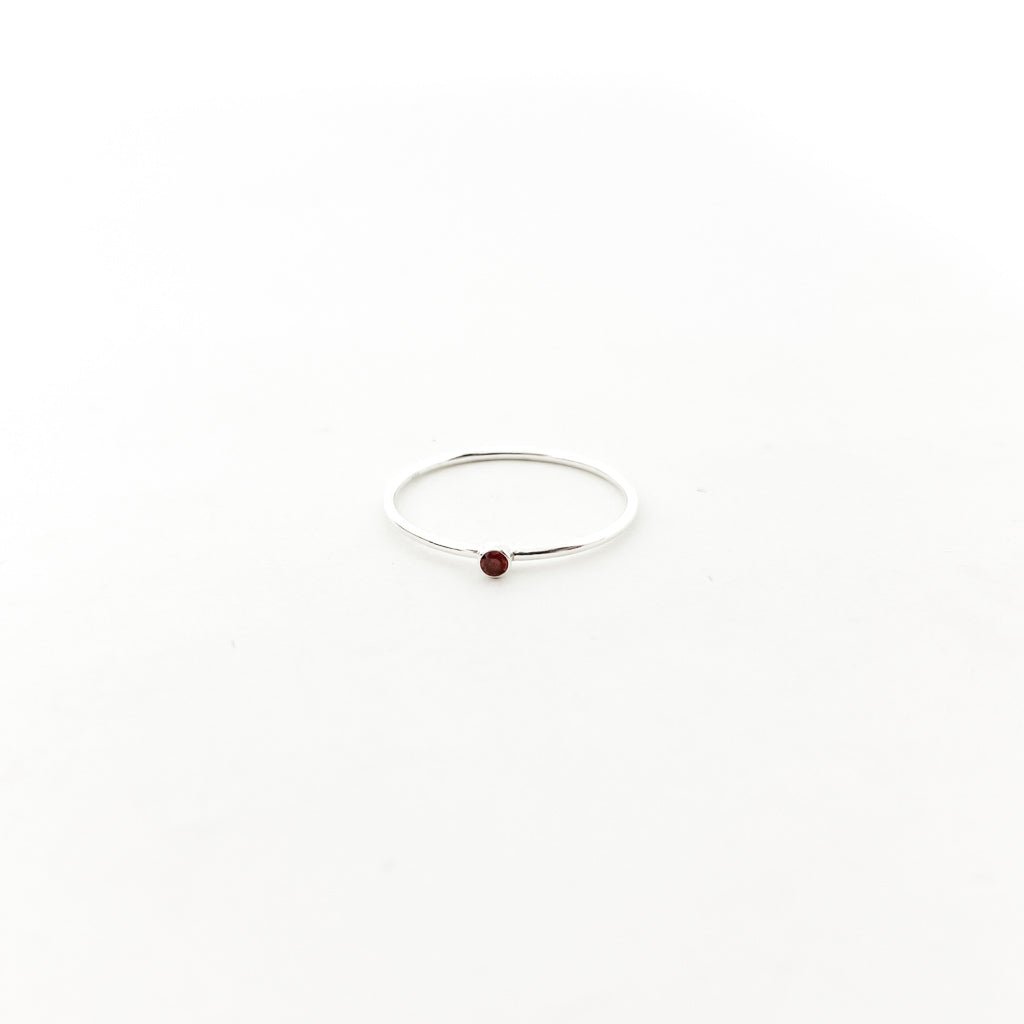 Bella Birthstone Stacking Ring | Silver - MTT Collective