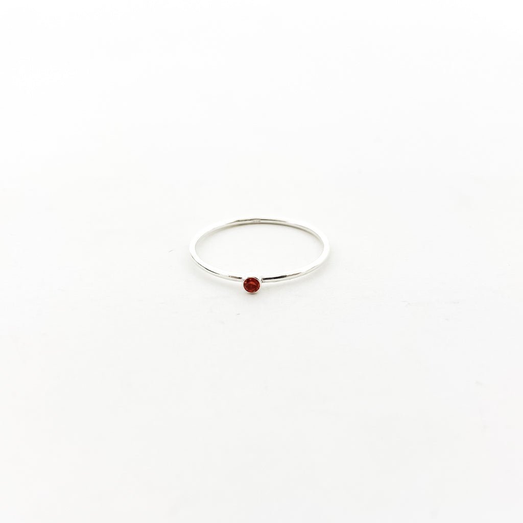 Bella Birthstone Stacking Ring | Silver - MTT Collective