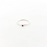 Bella Birthstone Stacking Ring | Silver - MTT Collective