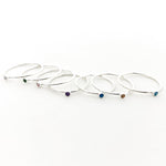 Bella Birthstone Stacking Ring | Silver - MTT Collective