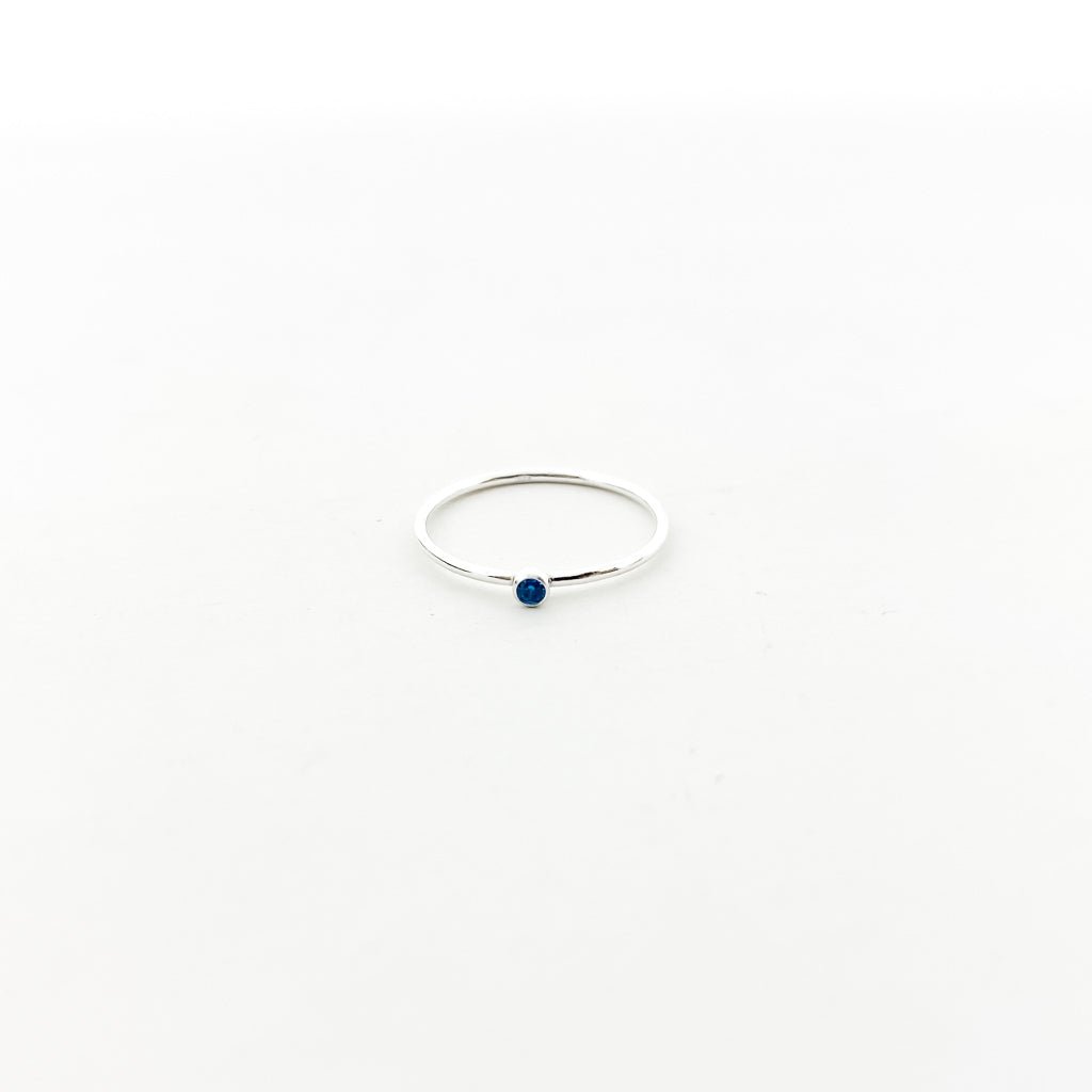 Bella Birthstone Stacking Ring | Silver - MTT Collective