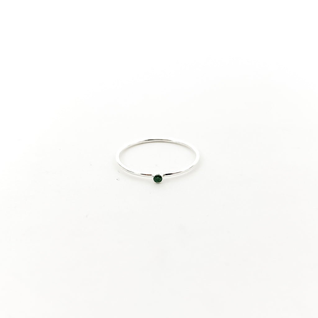 Bella Birthstone Stacking Ring | Silver - MTT Collective