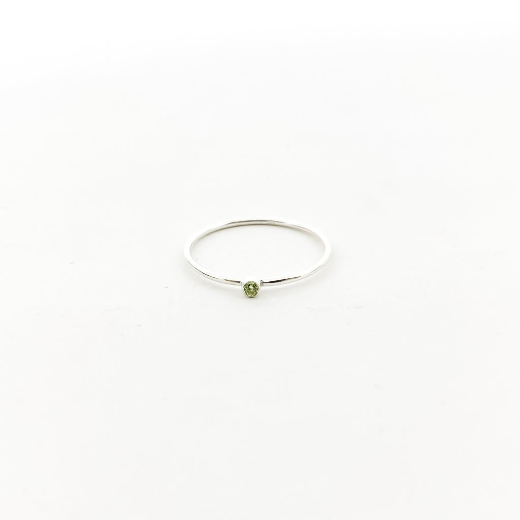 Bella Birthstone Stacking Ring | Silver - MTT Collective