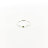 Bella Birthstone Stacking Ring | Silver - MTT Collective