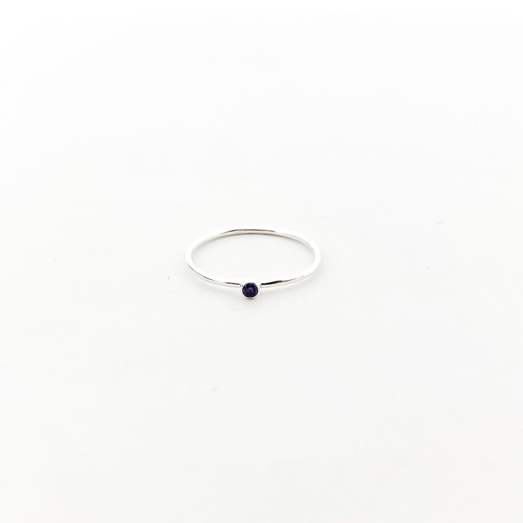 Bella Birthstone Stacking Ring | Silver - MTT Collective