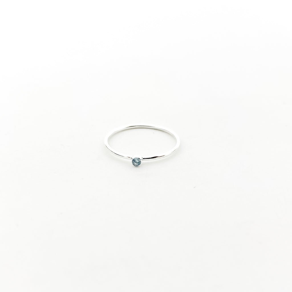 Bella Birthstone Stacking Ring | Silver - MTT Collective