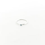 Bella Birthstone Stacking Ring | Silver - MTT Collective