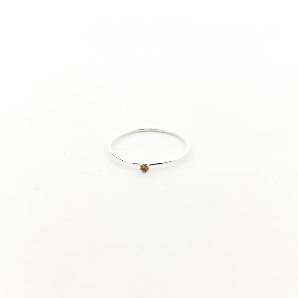 Bella Birthstone Stacking Ring | Silver - MTT Collective