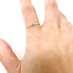 Bella Birthstone Stacking Ring | Silver - MTT Collective