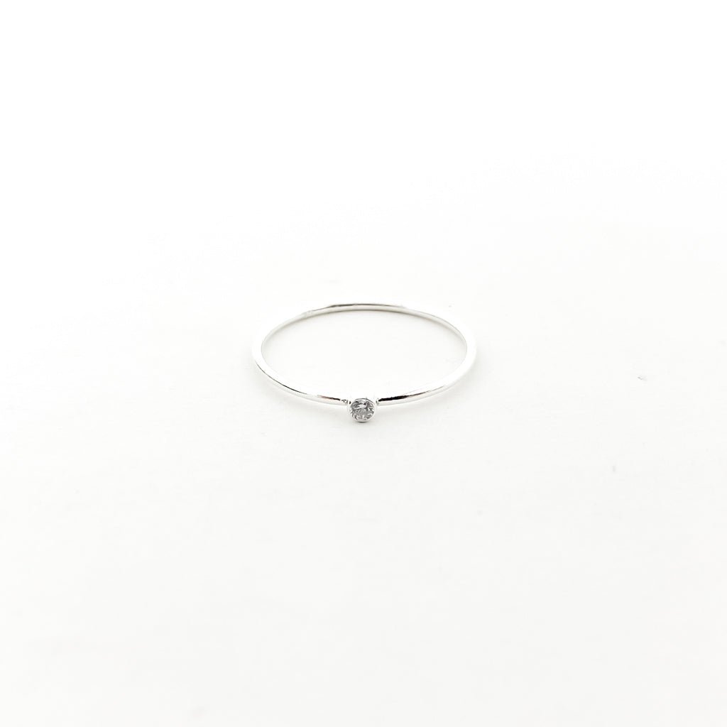 Bella Birthstone Stacking Ring | Silver - MTT Collective