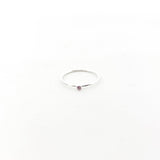 Bella Birthstone Stacking Ring | Silver - MTT Collective