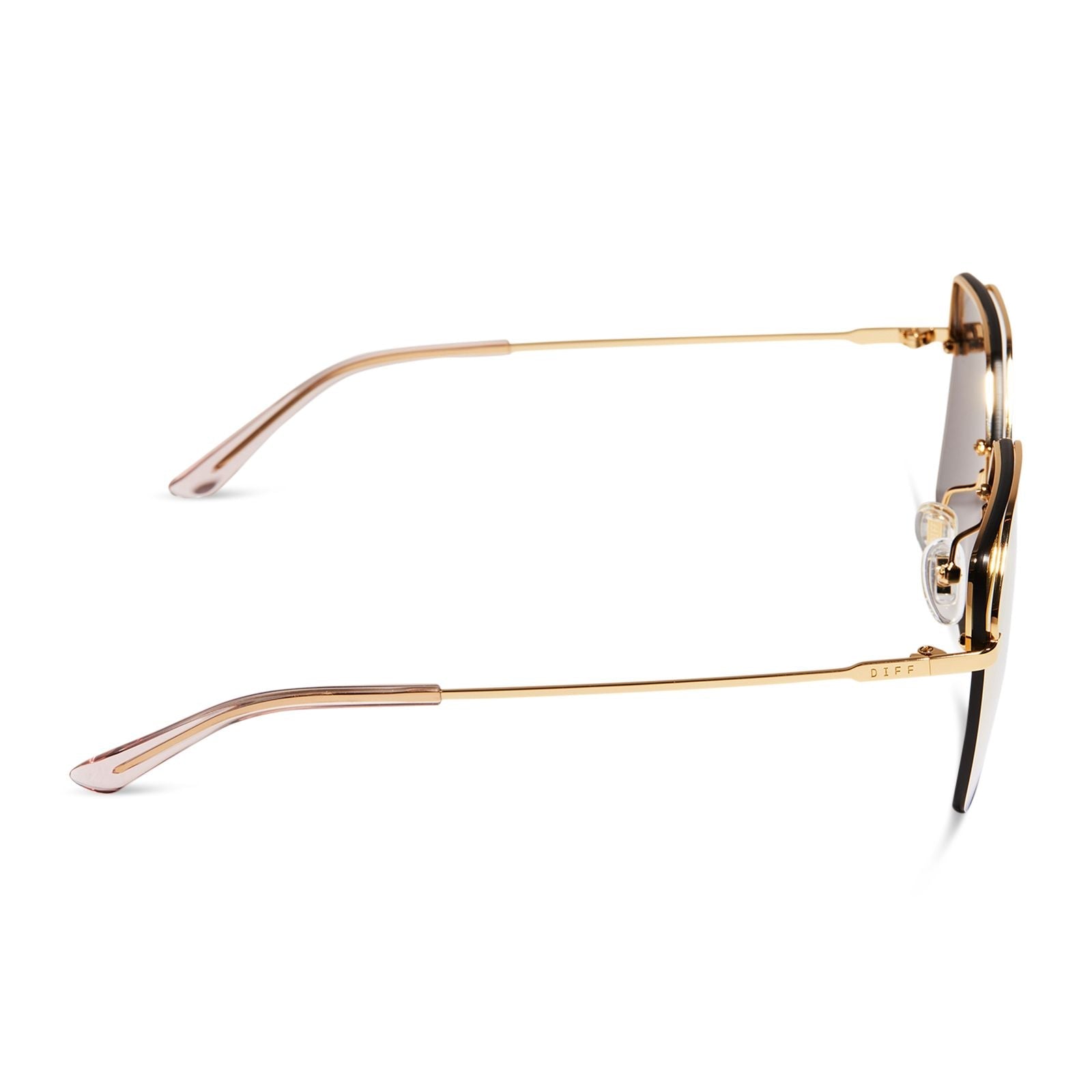 Bree Square Gold + Peach Mirror Sunglasses - MTT Collective