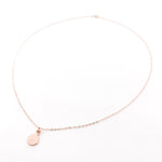 Brielle Textured Vermeil Charm Necklace | Rose Gold - MTT Collective
