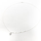 Brooklyn Mini Rhinestone Heart Necklace | Silver - MTT Collective
