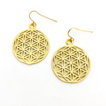Cheyenne Sphere Pattern Earrings | Gold - MTT Collective