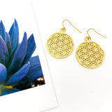 Cheyenne Sphere Pattern Earrings | Gold - MTT Collective