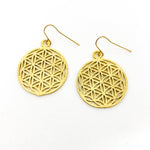 Cheyenne Sphere Pattern Earrings | Gold - MTT Collective