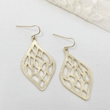 Clara Brushed Pattern Drop Earrings - MTT Collective