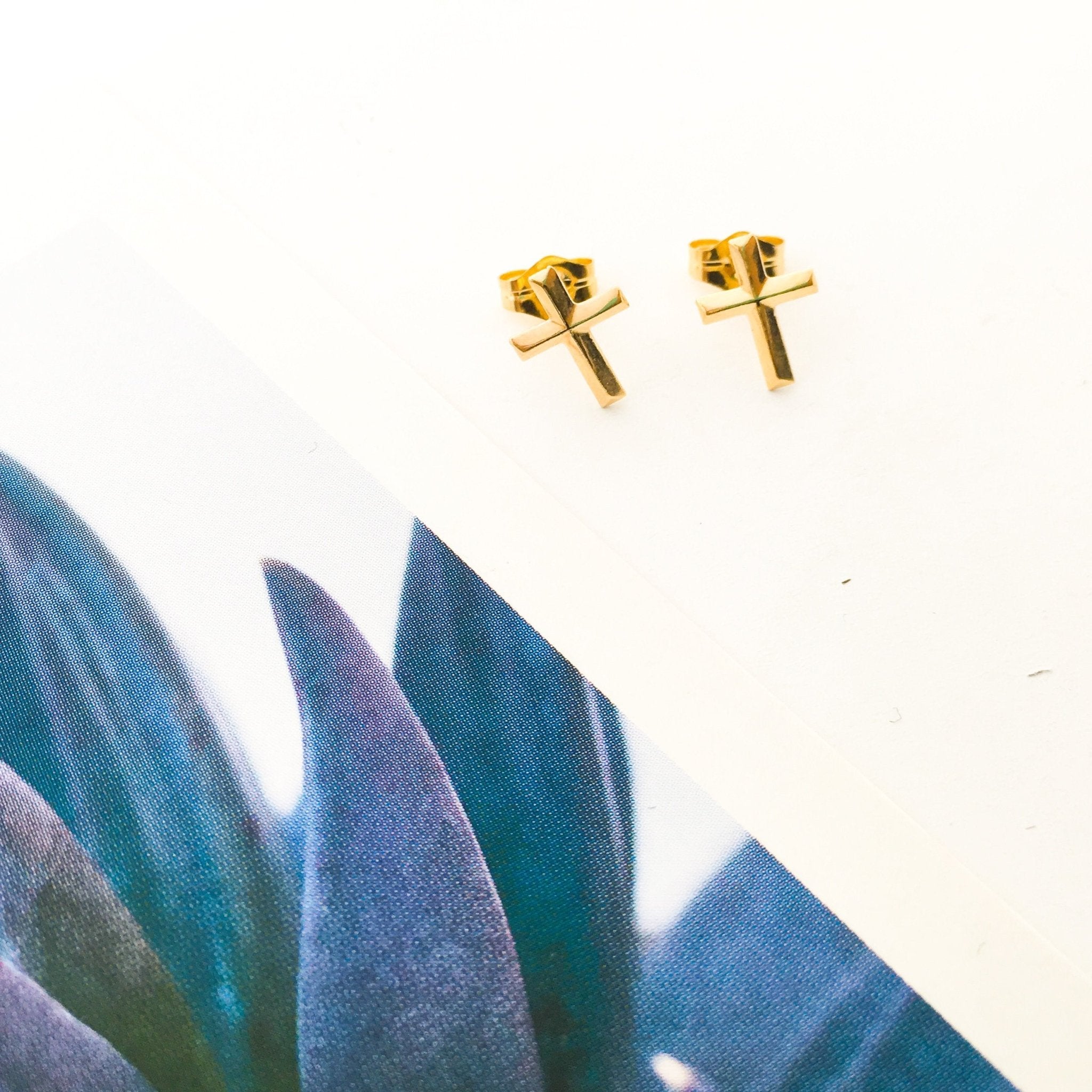 Cross Stud Earrings - MTT Collective