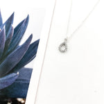 Crystal Open Drop Necklace | Silver - MTT Collective