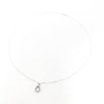 Crystal Open Drop Necklace | Silver - MTT Collective