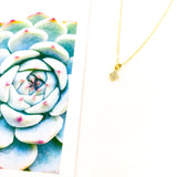 Dahlia Mini Rhinestone Pendant Necklace - MTT Collective