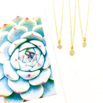 Dahlia Mini Rhinestone Pendant Necklace - MTT Collective