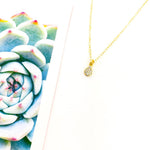 Dahlia Mini Rhinestone Pendant Necklace - MTT Collective