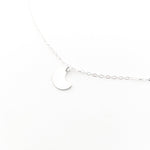 Dainty Moon Necklace | Silver - MTT Collective