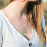 Daphne Mini Double - Sided Queen Elizabeth Coin Necklace | Gold - MTT Collective