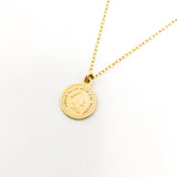 Daphne Mini Double - Sided Queen Elizabeth Coin Necklace | Gold - MTT Collective