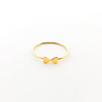 Double Heart Stacking Ring | Gold - MTT Collective