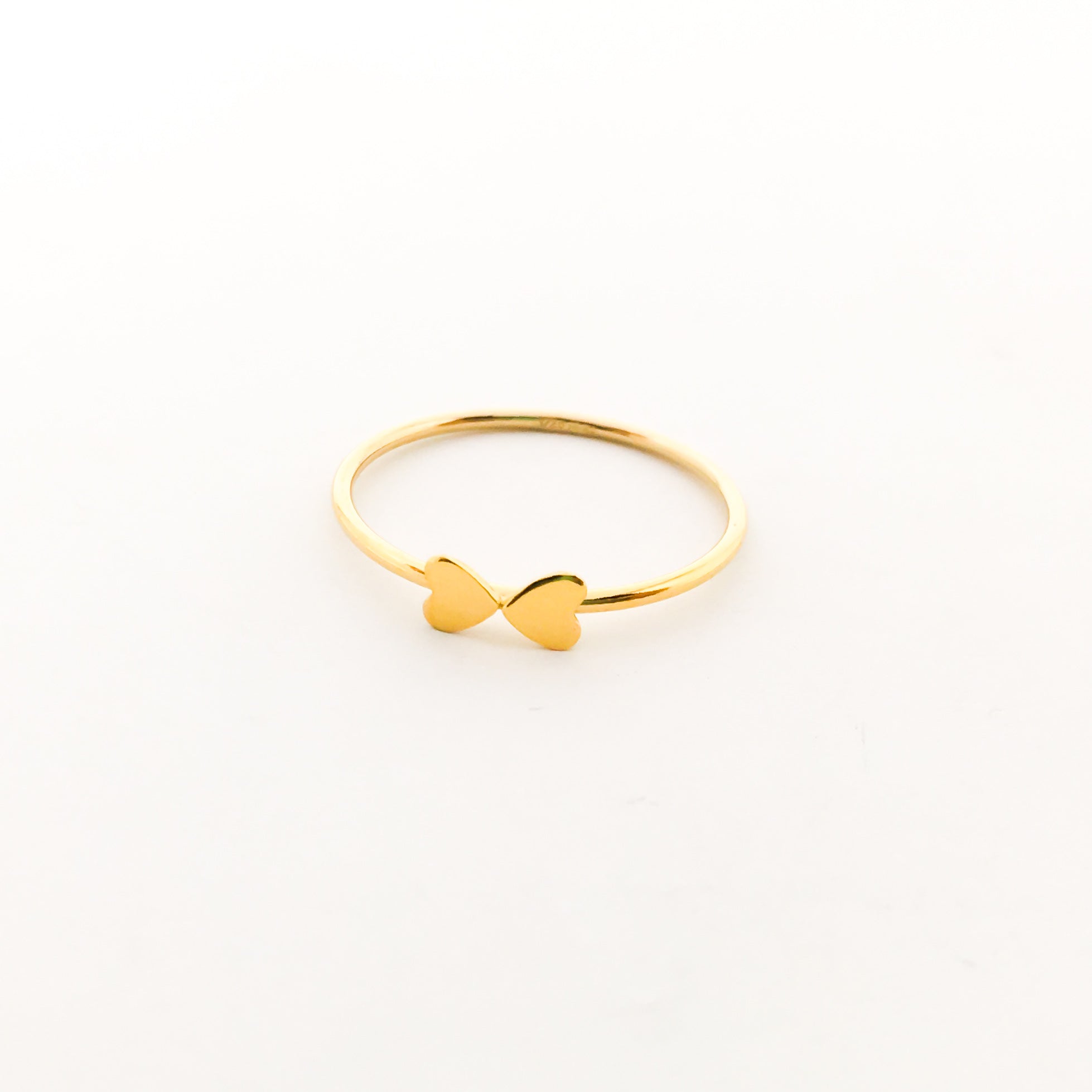 Double Heart Stacking Ring | Gold - MTT Collective