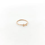 Double Heart Stacking Ring | Rose Gold - MTT Collective