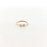 Double Heart Stacking Ring | Rose Gold - MTT Collective