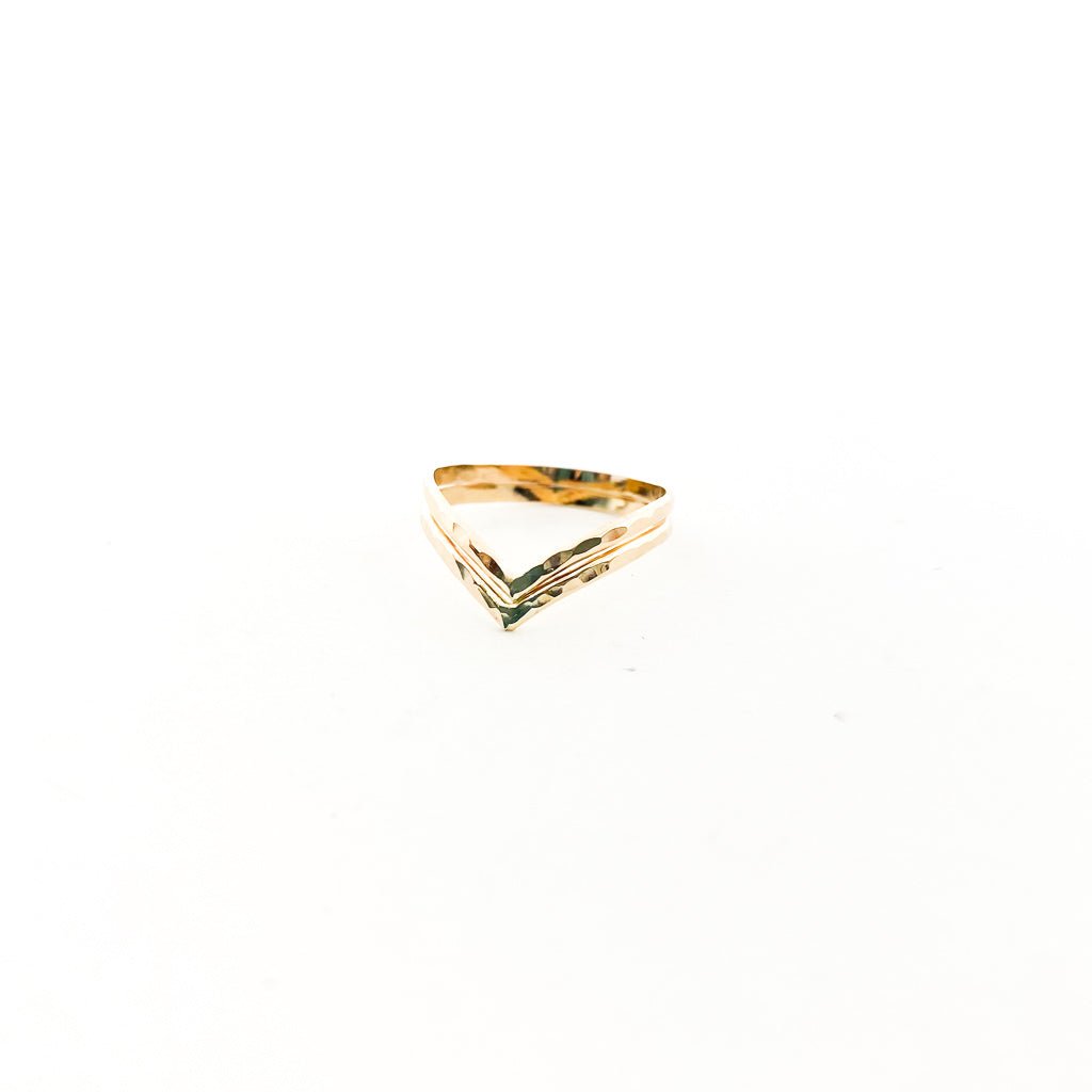 Double V Ring | Gold - MTT Collective