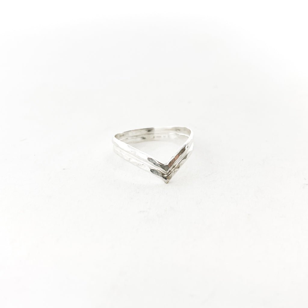 Double V Ring | Silver - MTT Collective