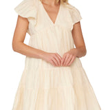 Henrietta Flutter Sleeve Mini Dress