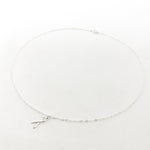 Eleanor Awareness Ribbon Necklace | Silver - MTT Collective