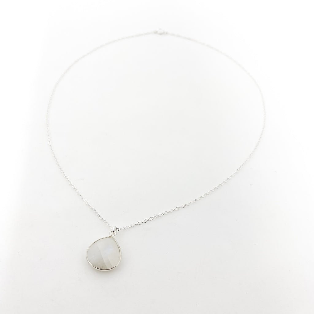 Eliana Drop Moonstone Necklace - MTT Collective