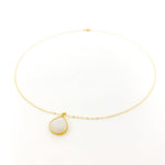 Eliana Drop Moonstone Necklace - MTT Collective