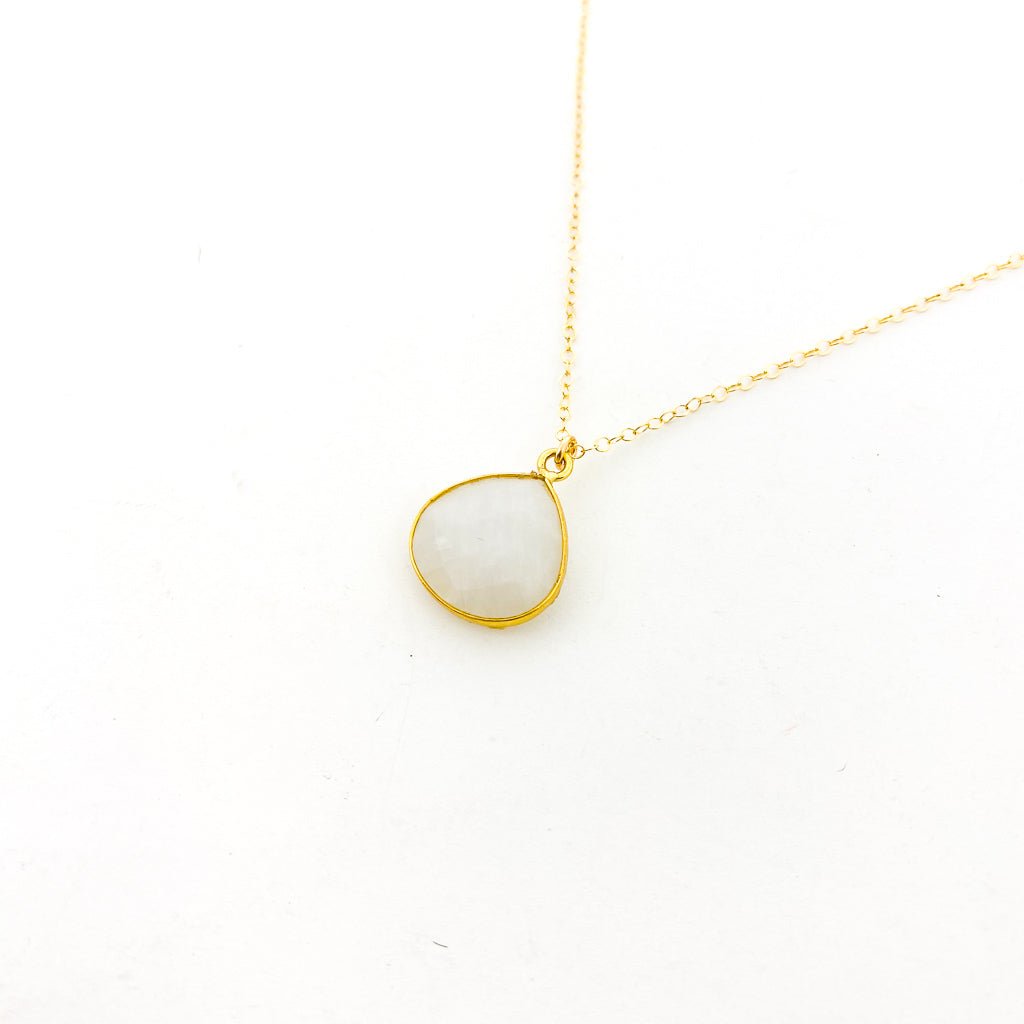 Eliana Drop Moonstone Necklace - MTT Collective