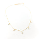 Eliza Five Hanging Rhinestone Necklace - MTT Collective